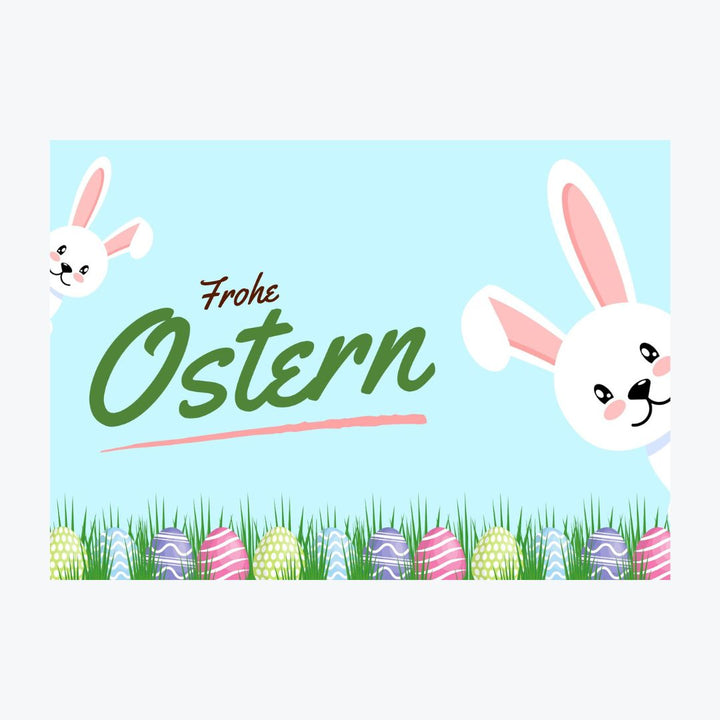 Card "Happy Easter" (blue)