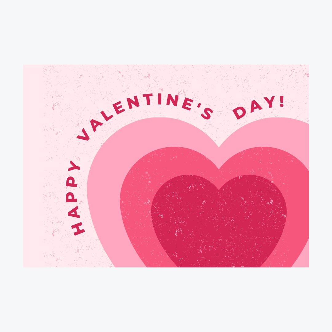 Carte "Happy Valentines"