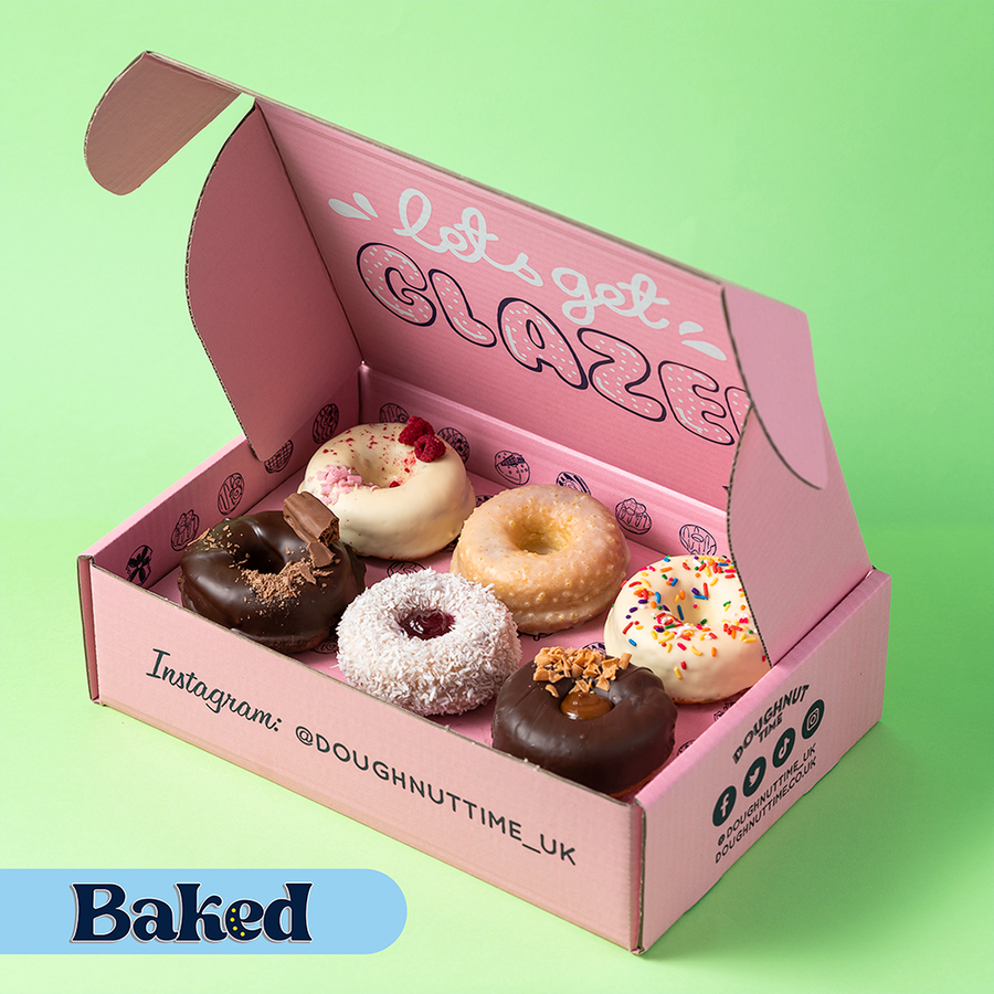 "Baked Signature" gluten-friendly cake doughnut gift box
