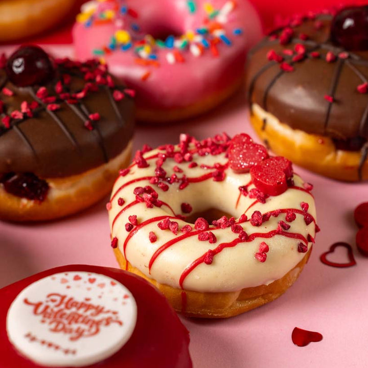 "Spécial Saint-Valentin" coffret cadeau de mini donuts (VG)