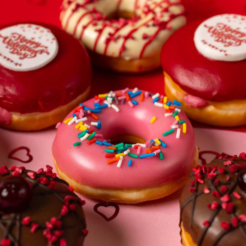 "Spécial Saint-Valentin" coffret cadeau de mini donuts (VG)