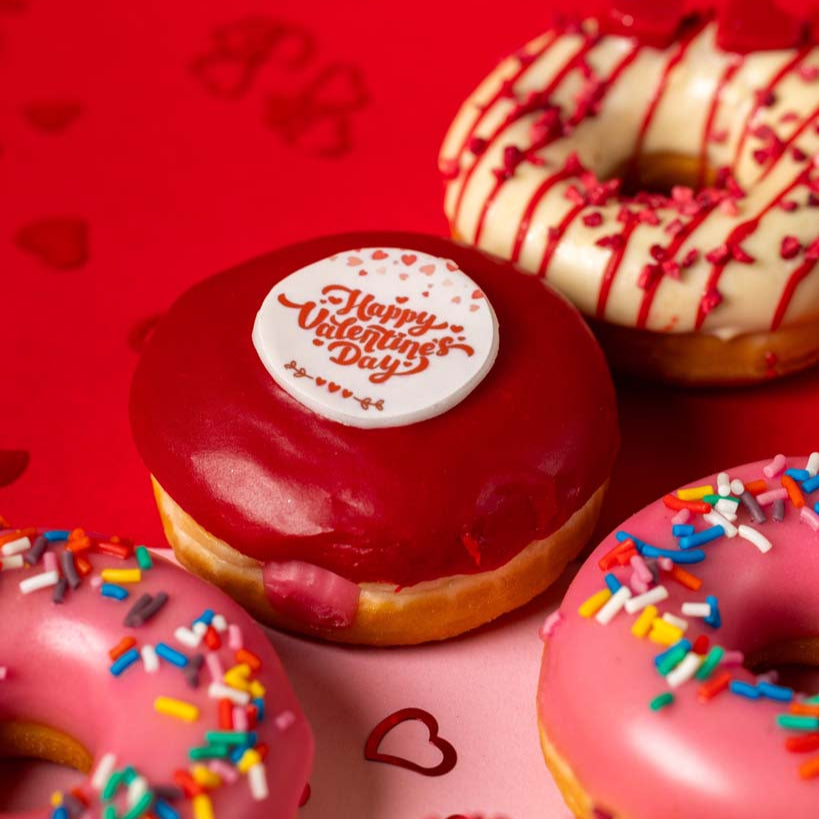 "Spécial Saint-Valentin" coffret cadeau de mini donuts (VG)