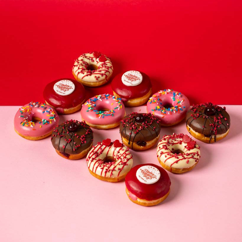 "Spécial Saint-Valentin" coffret cadeau de mini donuts (VG)