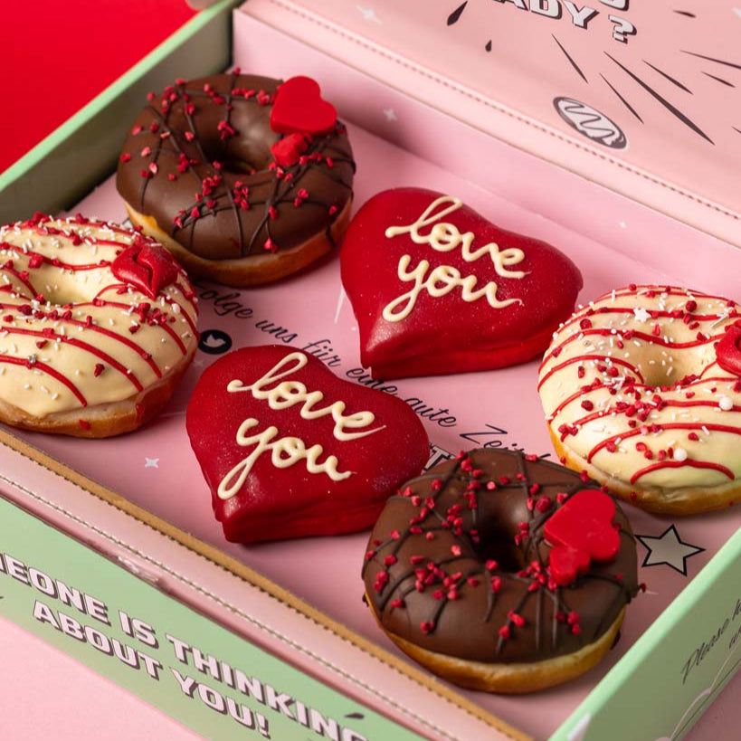 "Spécial Saint-Valentin" coffret cadeau de donuts