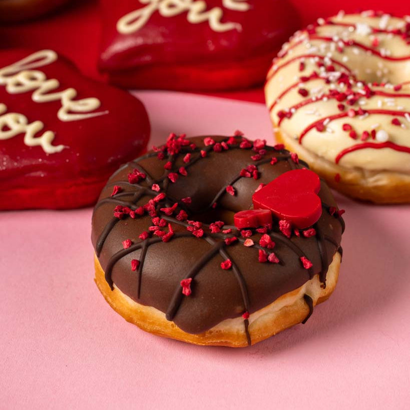 "Spécial Saint-Valentin" coffret cadeau de donuts