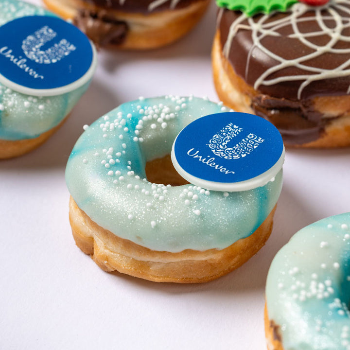 Christmas Officebox XL - 60 mini doughnuts with logo