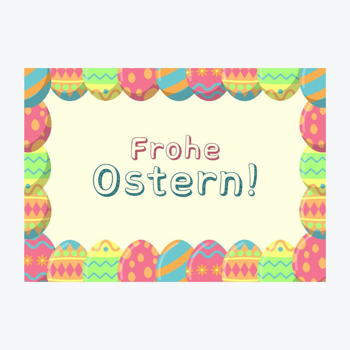 Card "Happy Easter" (yellow)