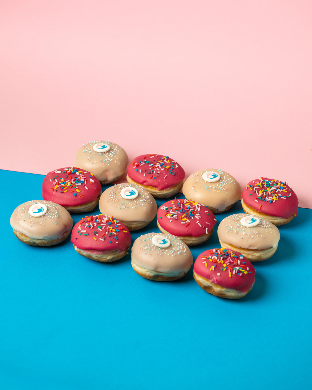 Gender Reveal Mini Doughnut Gift Box (vegan)