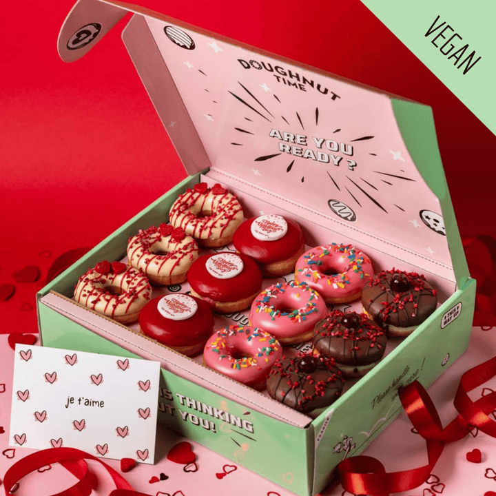 "Spécial Saint-Valentin" coffret cadeau de mini donuts (VG)