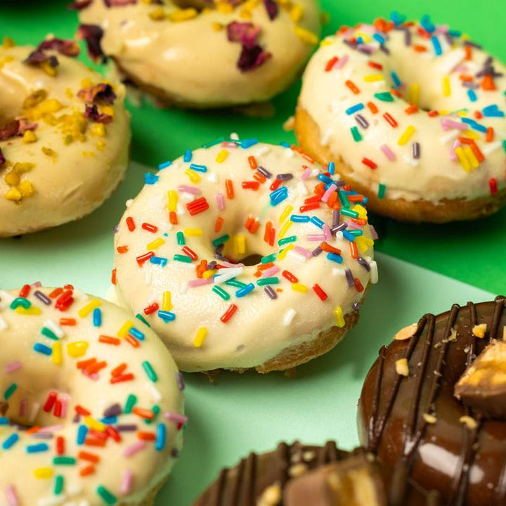 "Choccy Squad" gluten free mini cake doughnut gift box