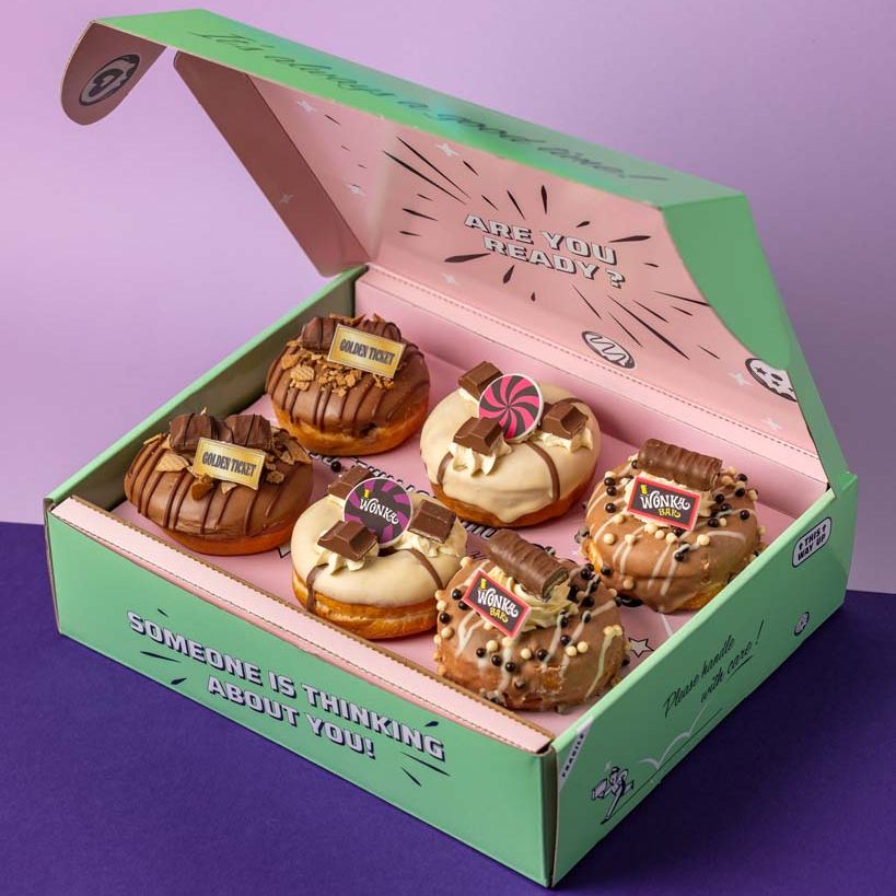Caja de regalo de donut "Willy Wonka Special"