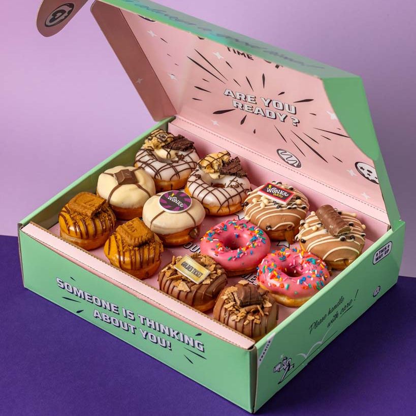 "Confezione regalo di mini ciambelle "I preferiti di Wonka