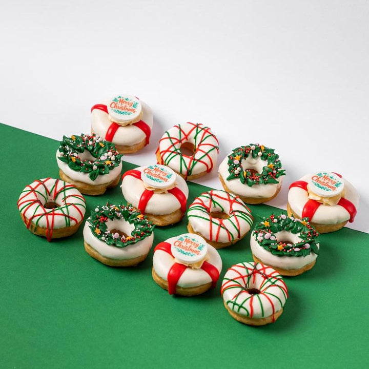 "Vegan Christmas" mini doughnut gift box (VG)