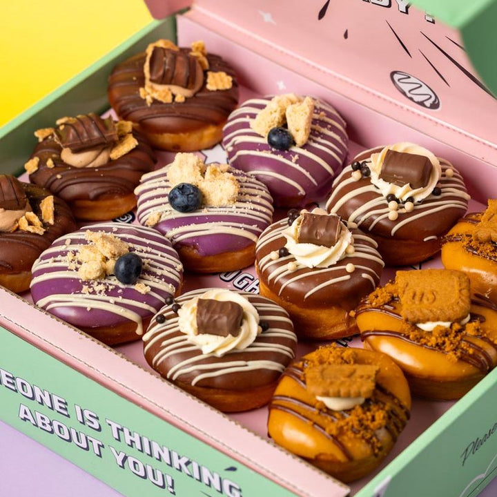 "Caja de regalo mini donuts "Llenos de amor